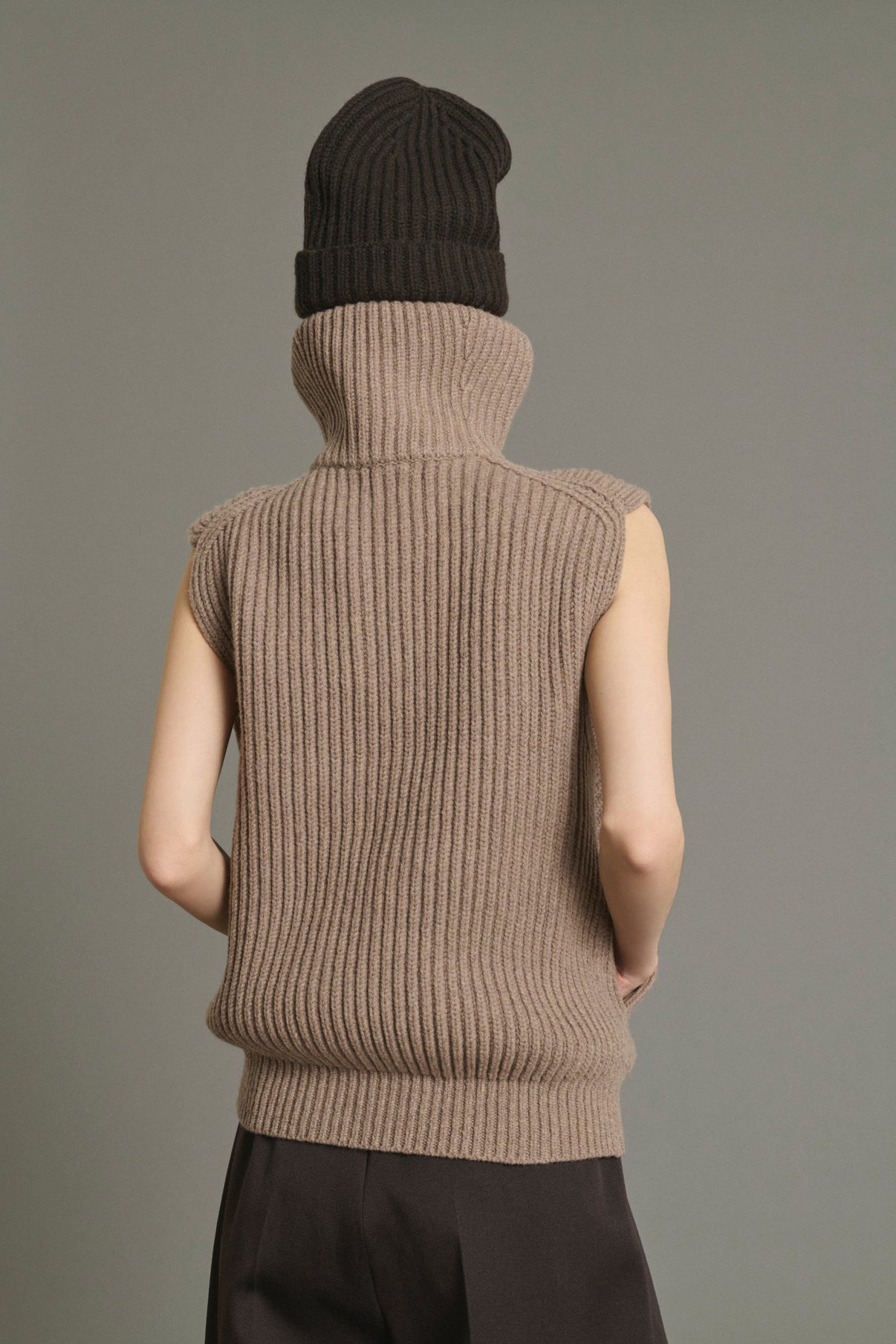 Veste Kristen - Beige Chiné - Laine Mérinos - Femme vue 2