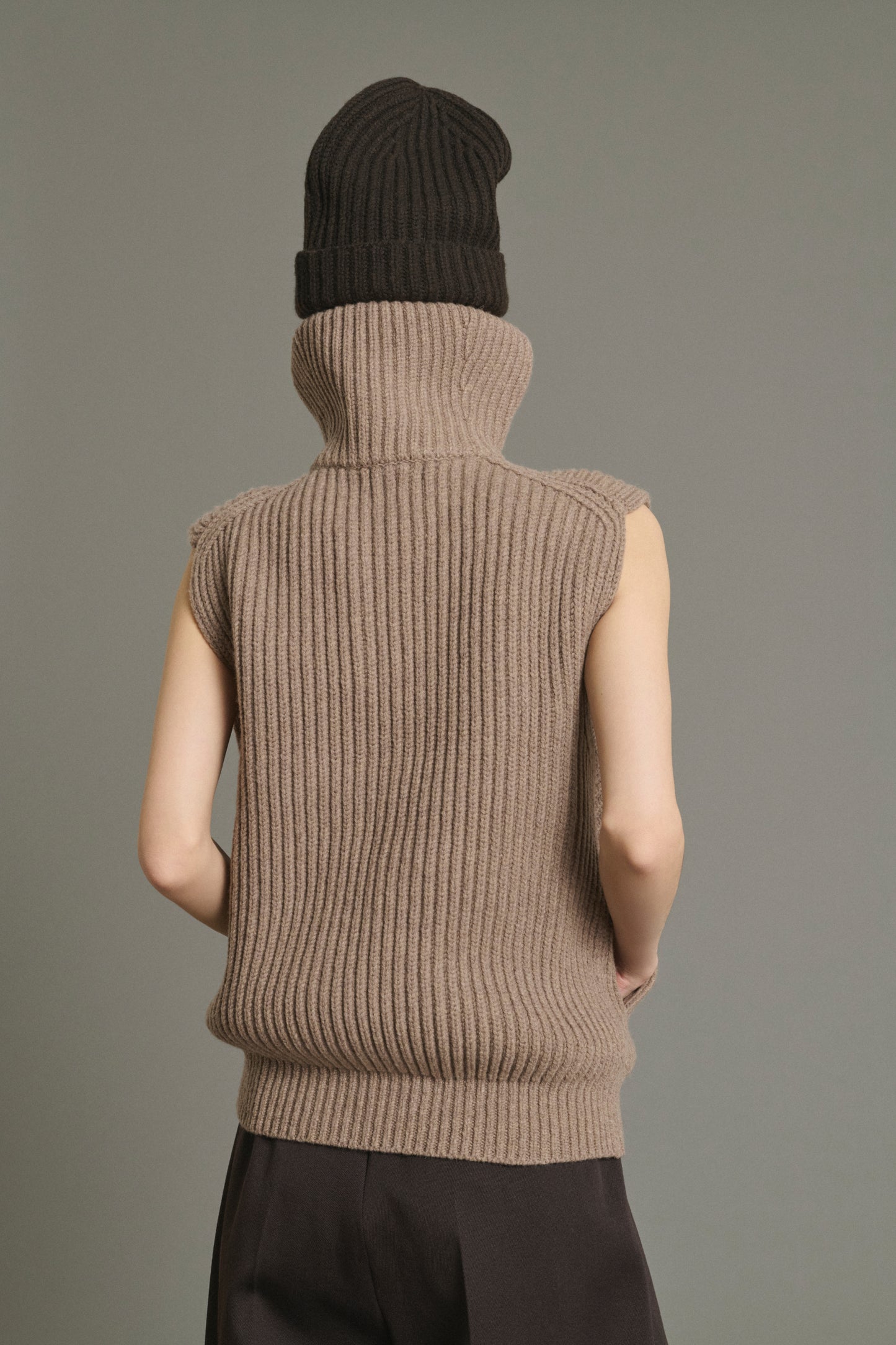 Veste Kristen - Beige Chiné - Laine Mérinos - Femme