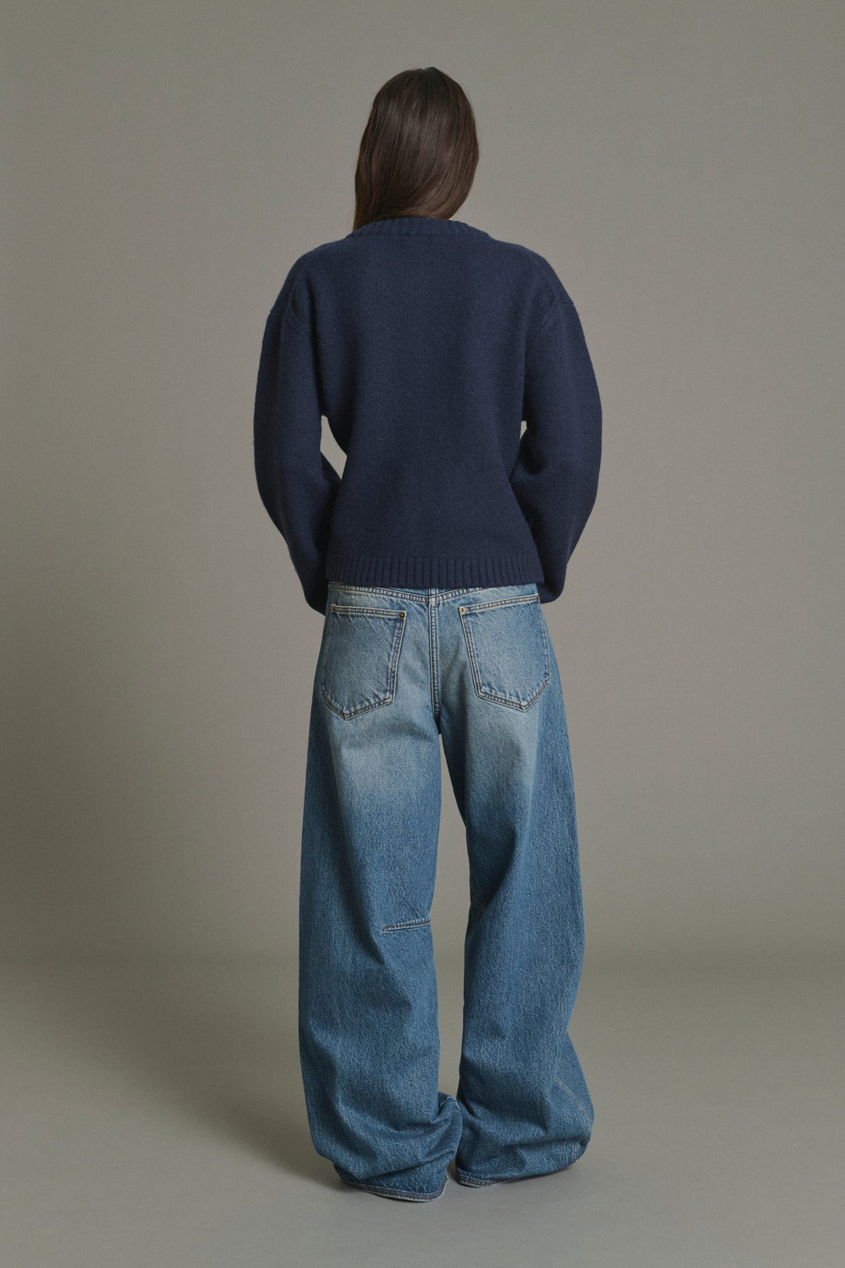 Cardigan Galileo - Navy - Merinowolle - Damen vue 3