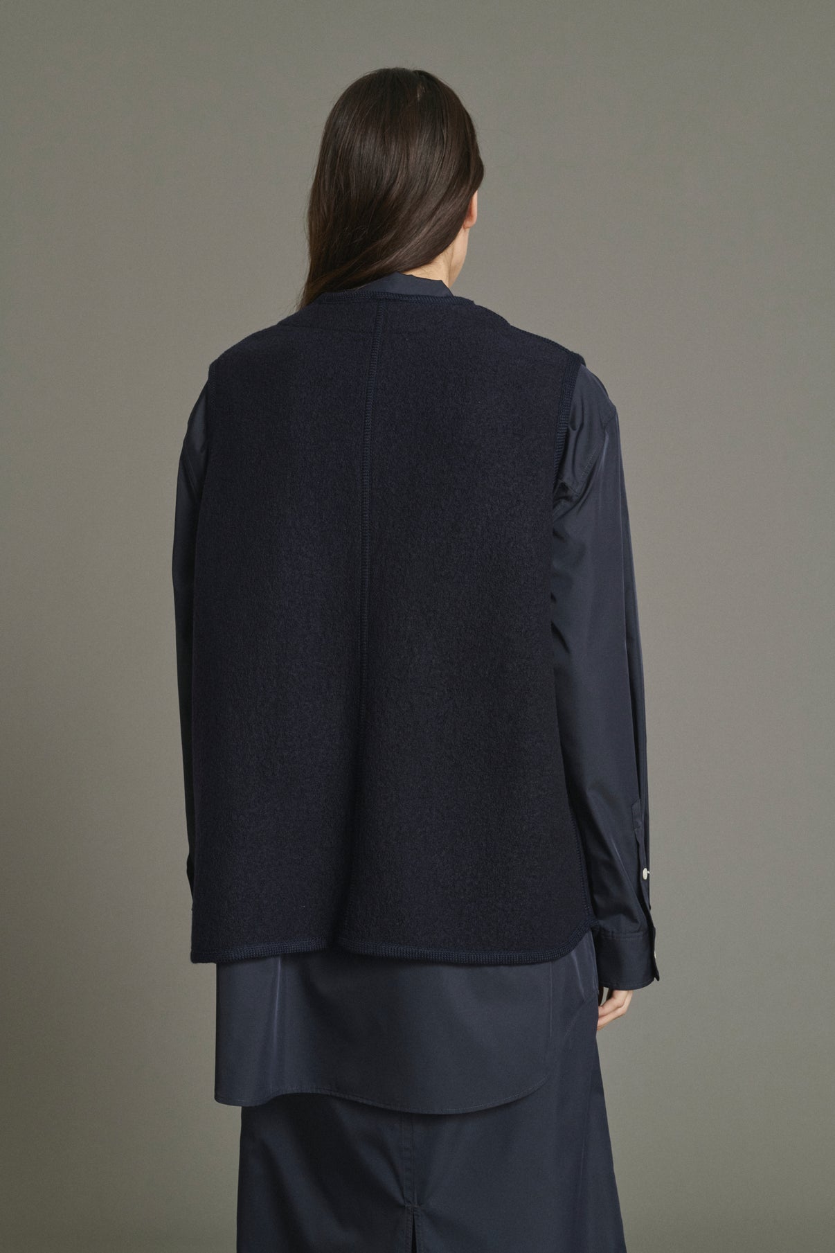 Giacca Chicago - Navy lana cotta donna - Soeur vue 4