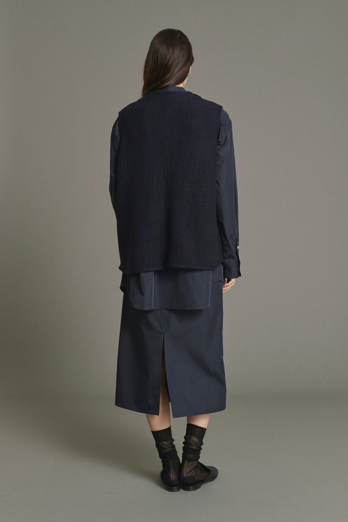 Giacca Chicago - Navy lana cotta donna - Soeur vue 2