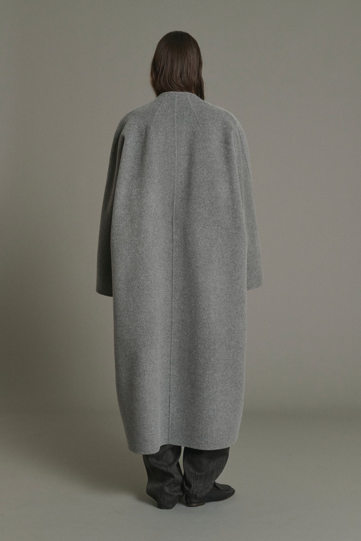 Manteau Harrow - Gris Clair - Laine - Femme vue 2