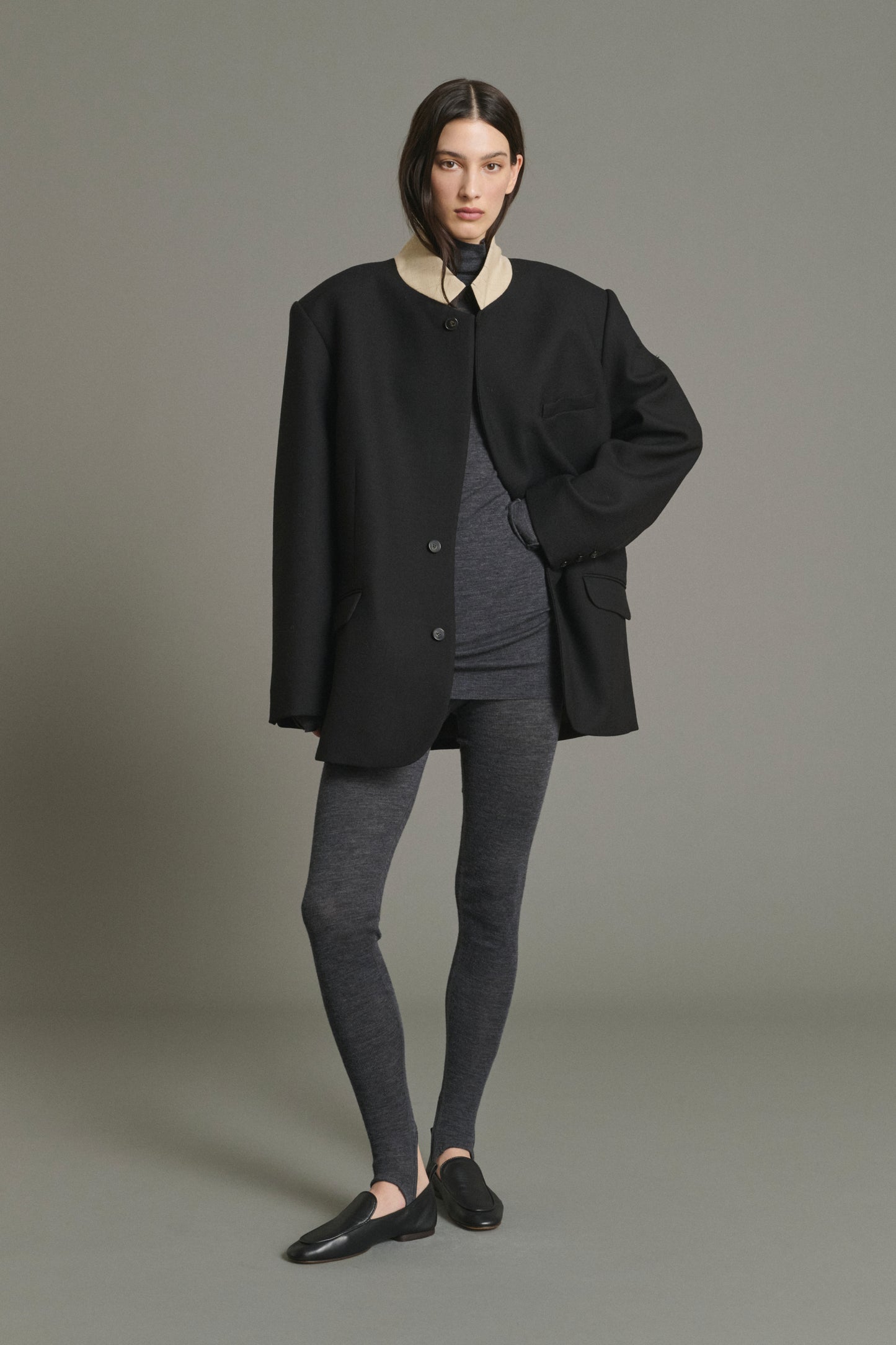 Mokassins Nine - Schwarz - Leder - Damen
