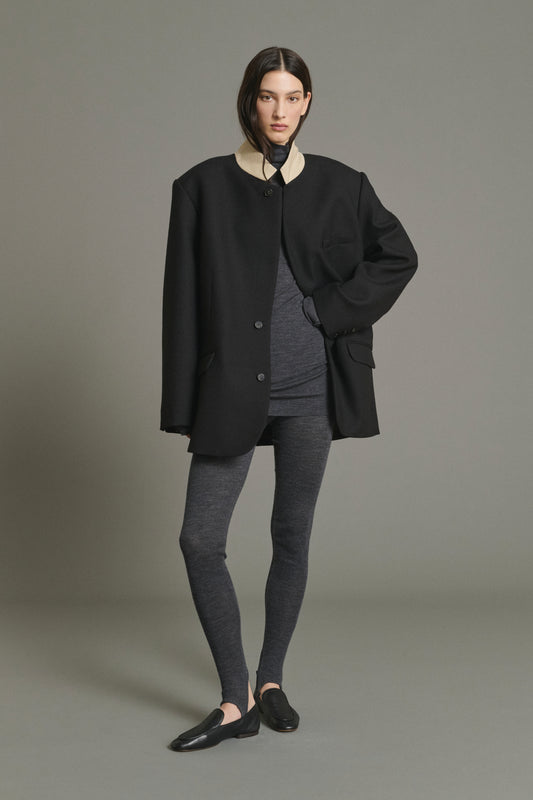 Legging Jen - Grigio Antracite - Lana - Donna