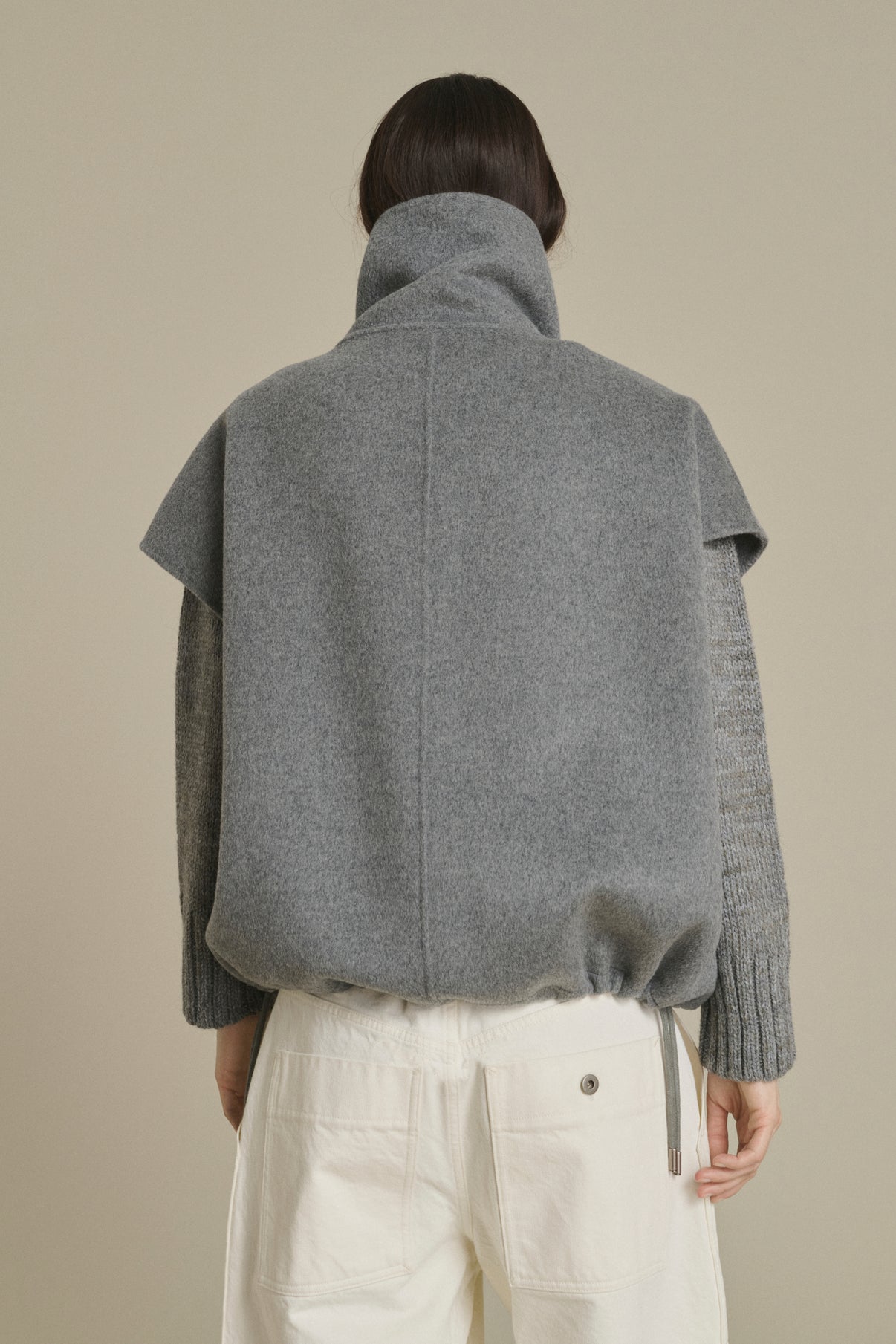 Blouson Juno - Gris Clair - Laine - Femme vue 4