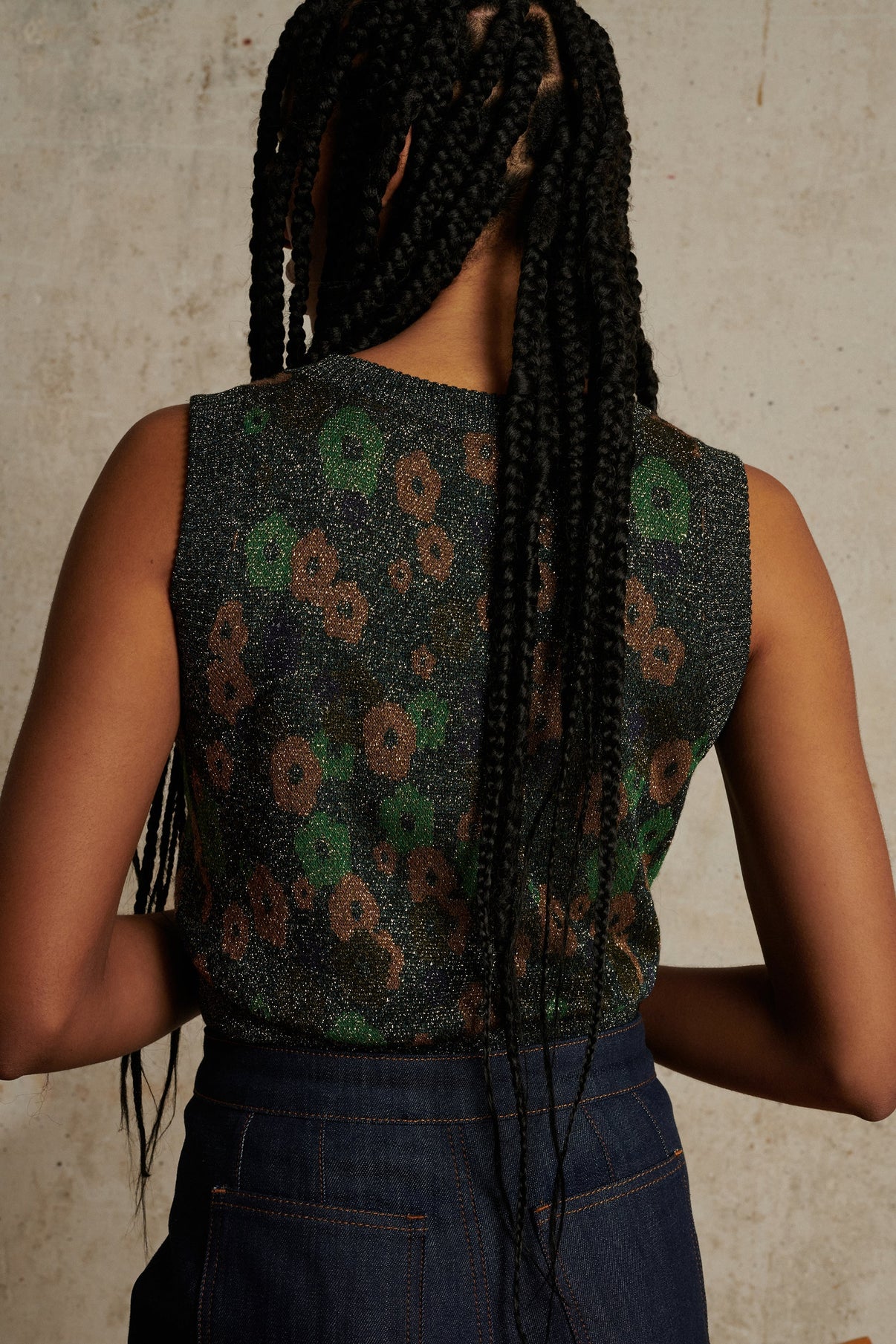 PULL PETON VERT vue 2