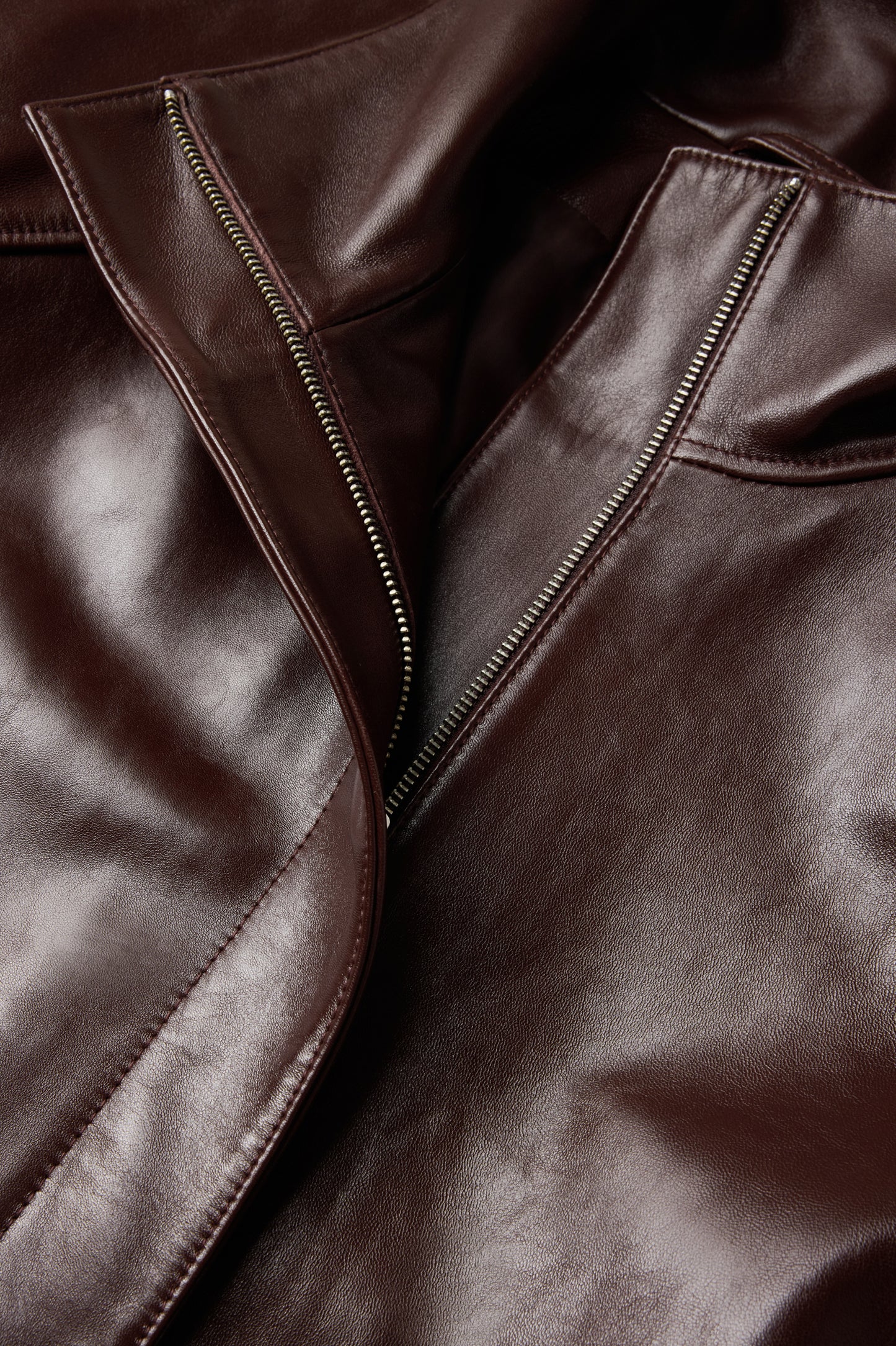 Jacke Gamma - Bordeaux - Leder - Damen