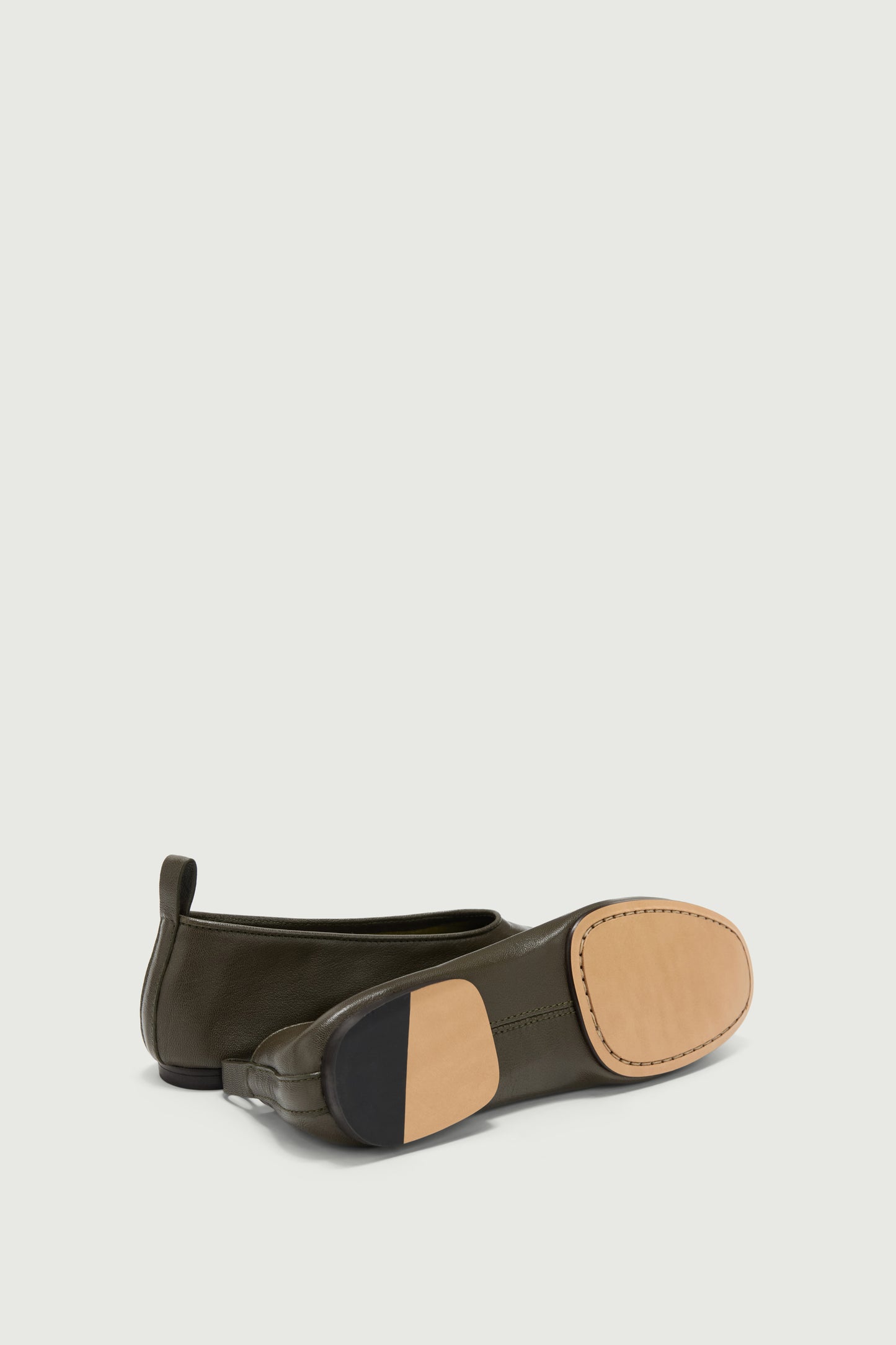 Ballerines Bala - Kaki Foncé - Cuir - Femme