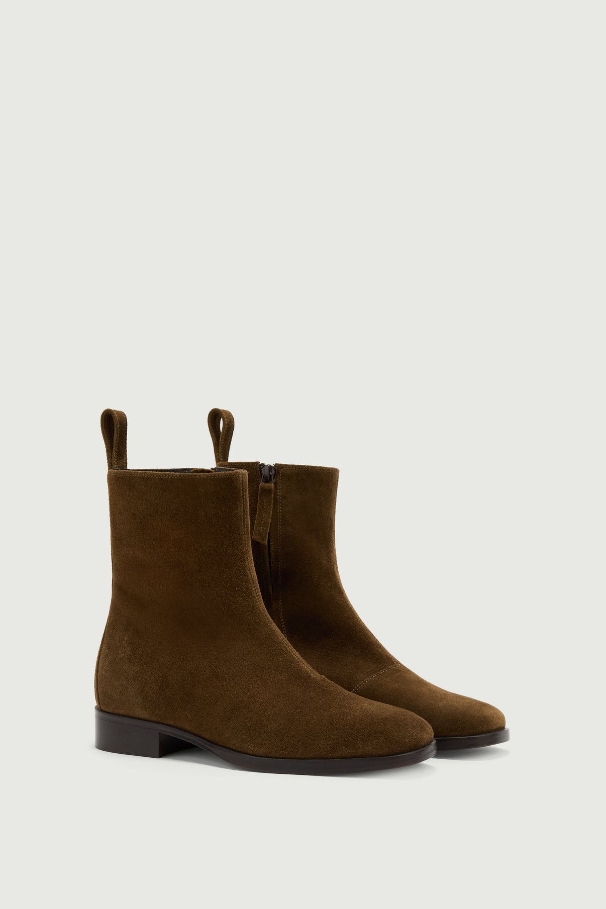 West ankle boots - Brown/Green - Leather - Women vue 2