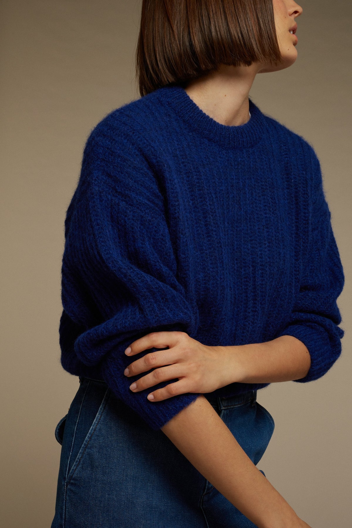 PULLOVER GINETTE MELIERTES ECRU vue 3