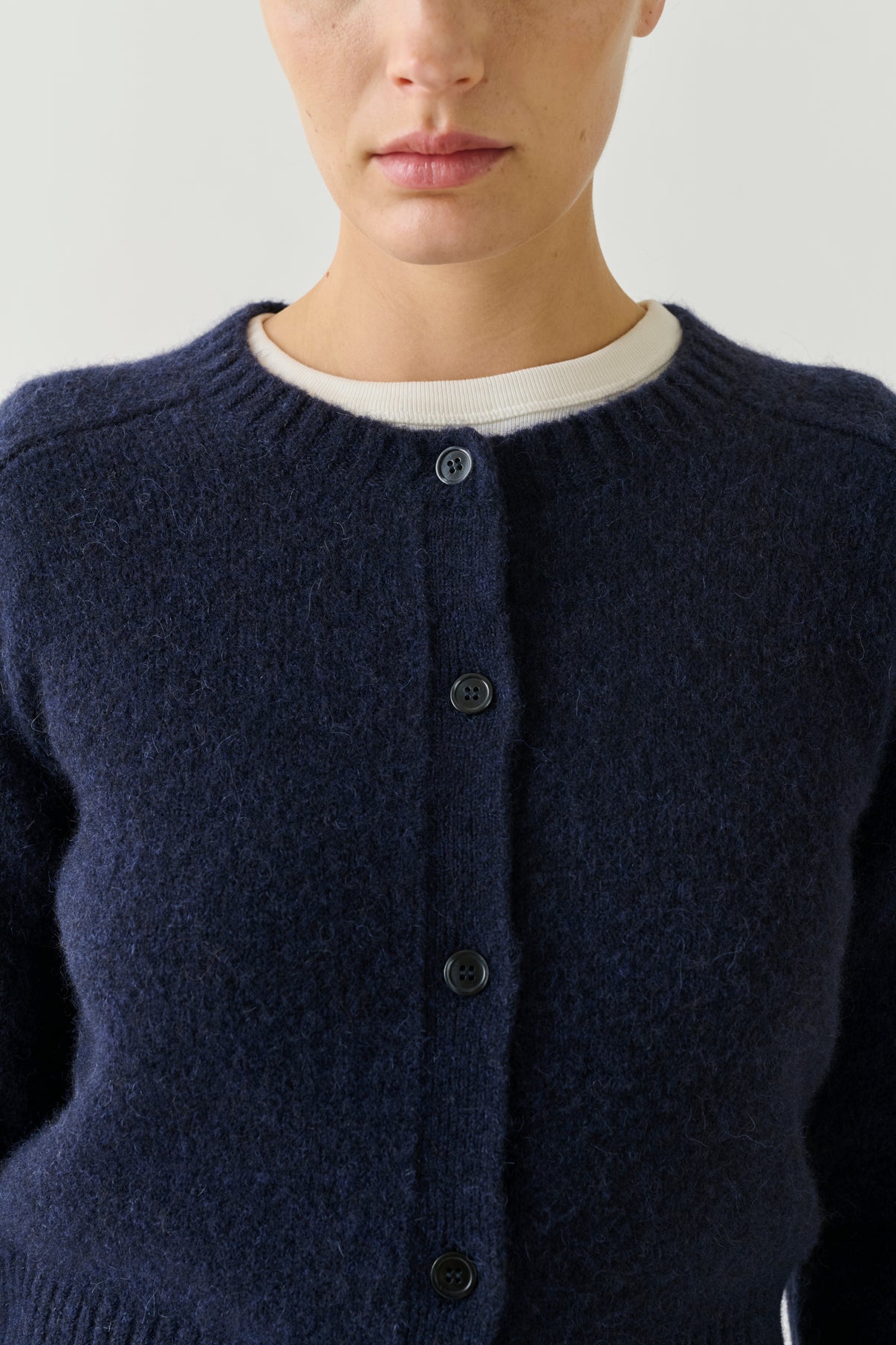 Cardigan Lyne – Navy – Wolle – Damen vue 4