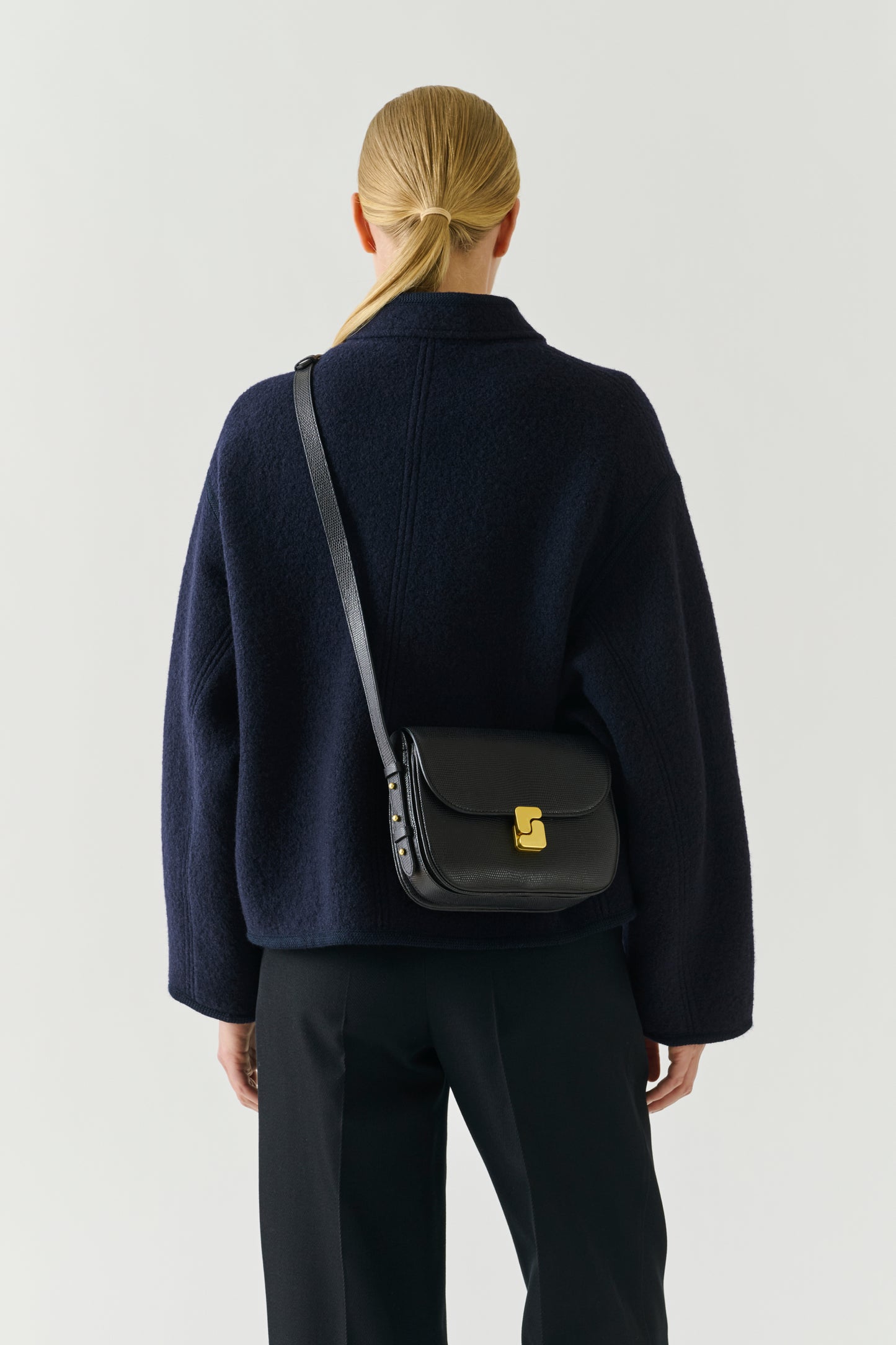 Borsa Bellissima Mini - Nero pelle lucida - Soeur
