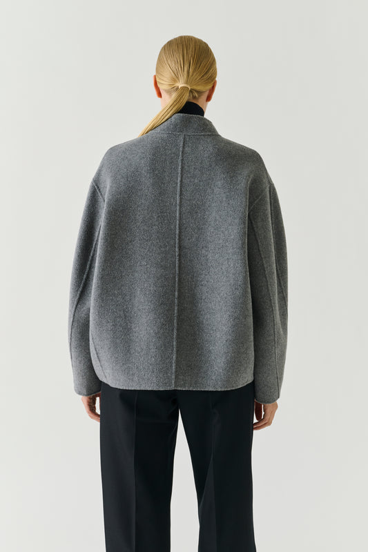 Cappotto Windsor - Grigio Chiaro - Lana - Donna
