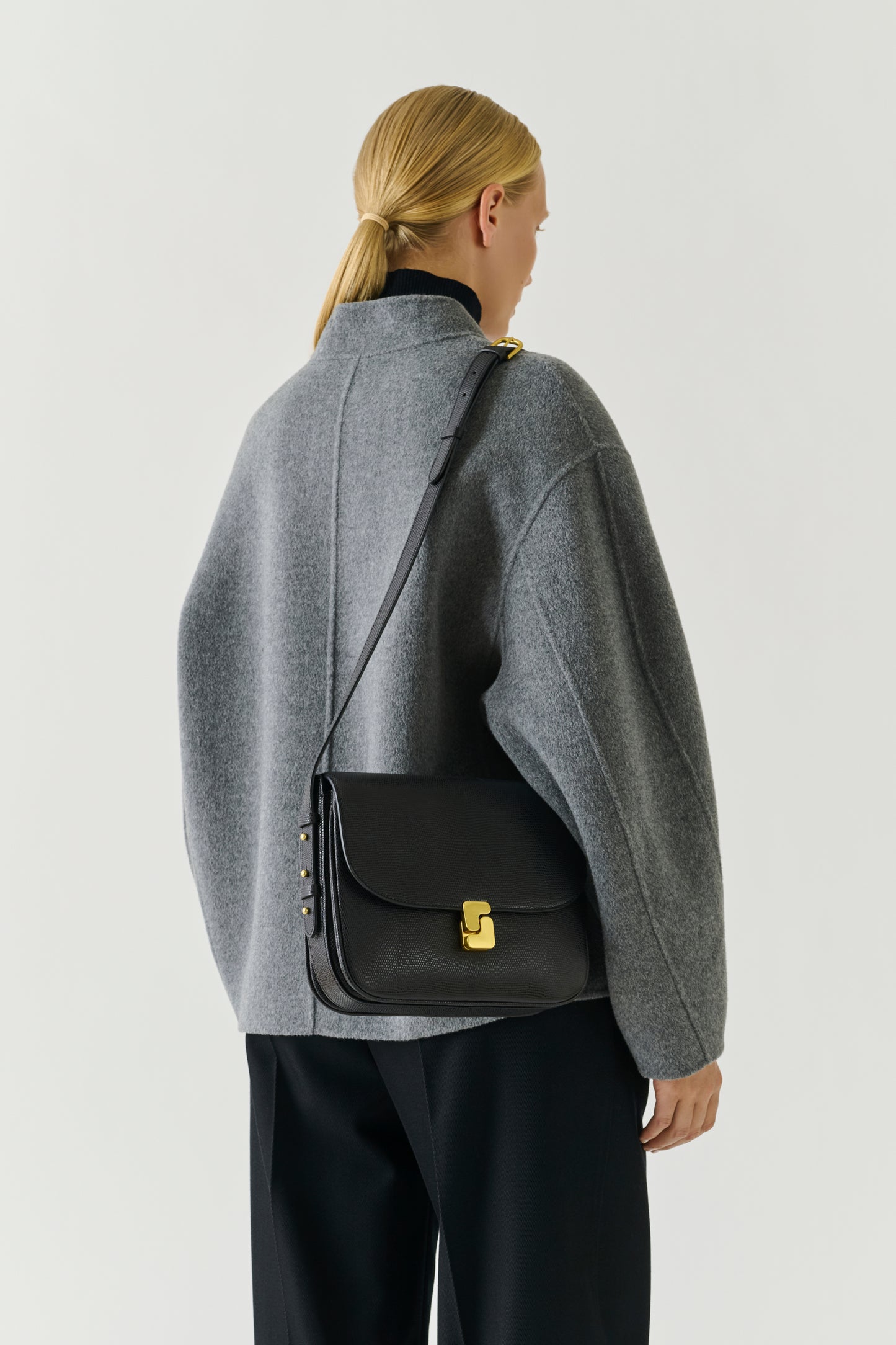 Borsa Bellissima Maxi - Nero - Pelle - Donna