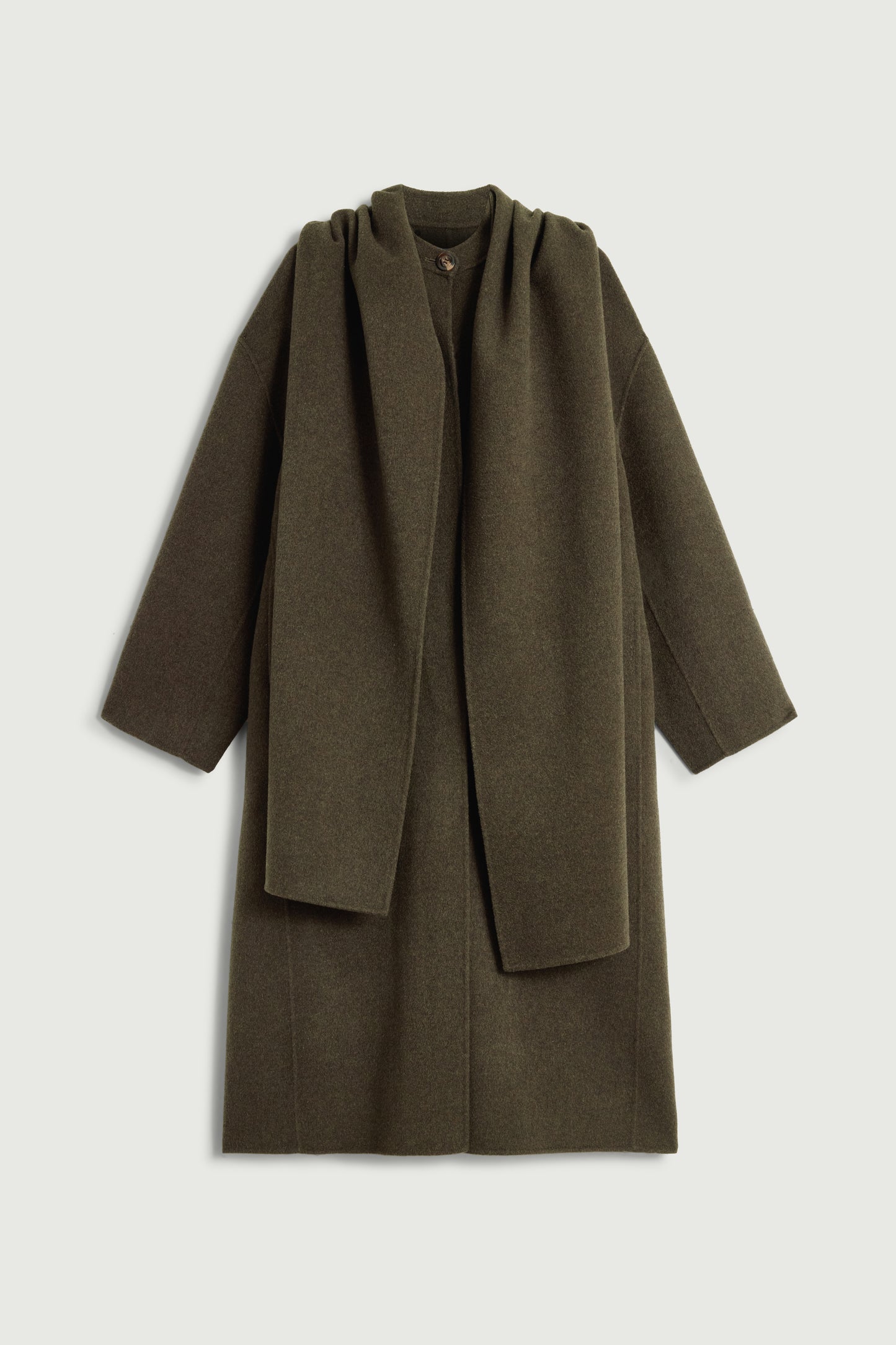 Finn coat - Khaki Marl - Wool - Women
