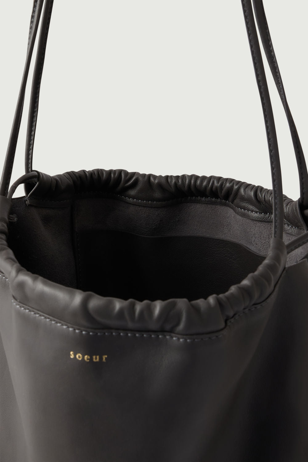 Sac Sia - Gris Anthracite - Cuir - Femme