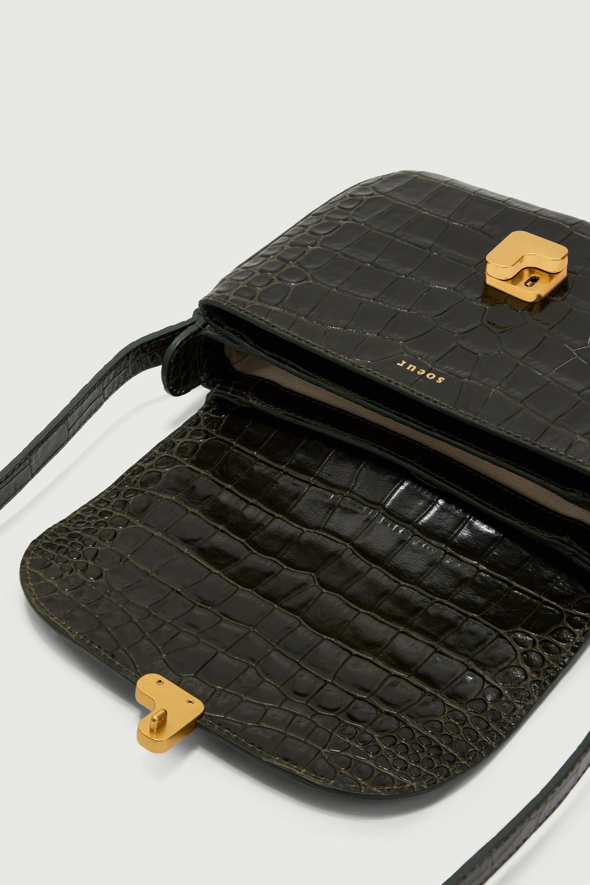 Tasche Bellissima Mini - Olivgrün - Leder - Damen vue 4