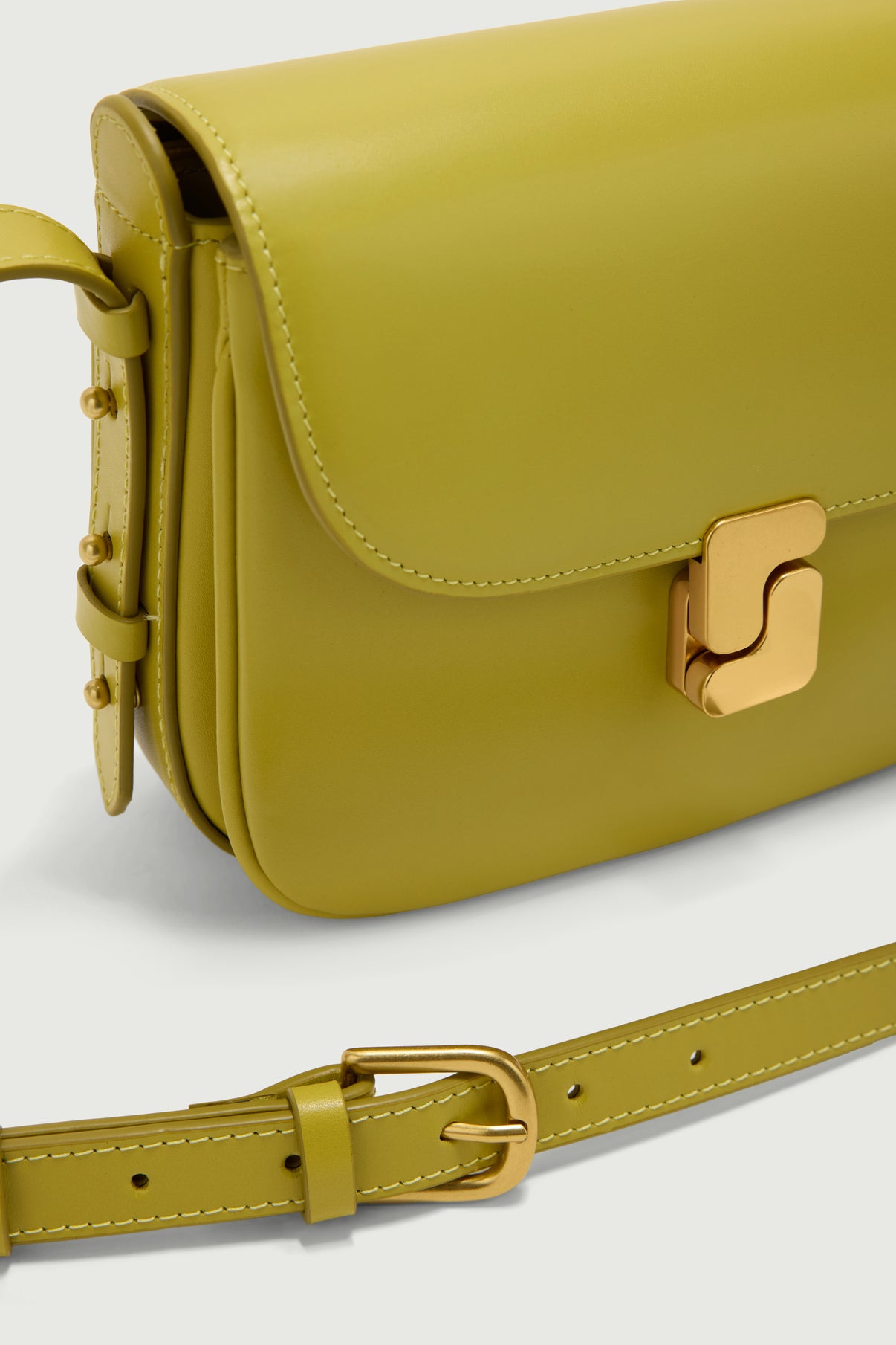 Sac Bellissima Mini - Jaune Néon - Cuir - Femme vue 4
