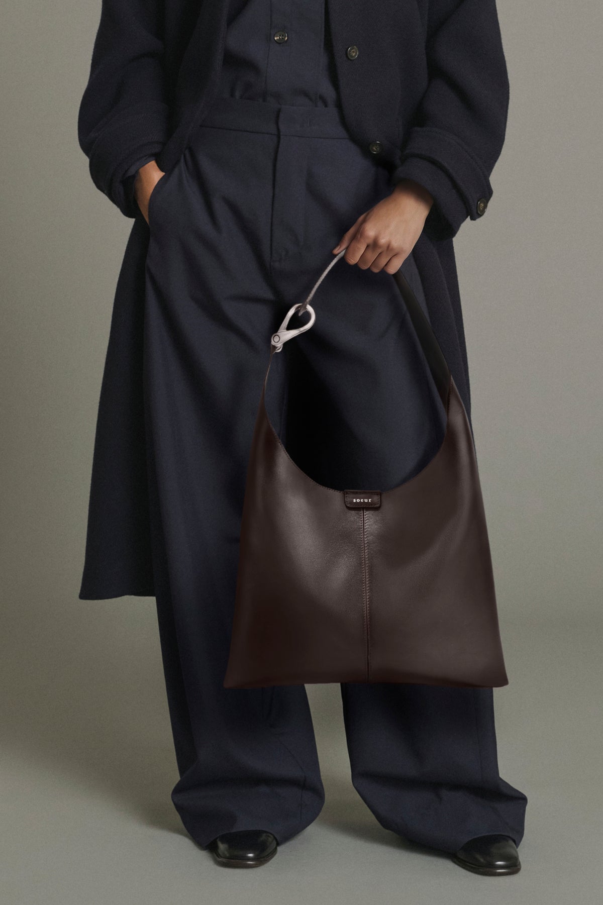 Sac Cosima Mini - Marron Cuir Lisse Épaule - Soeur