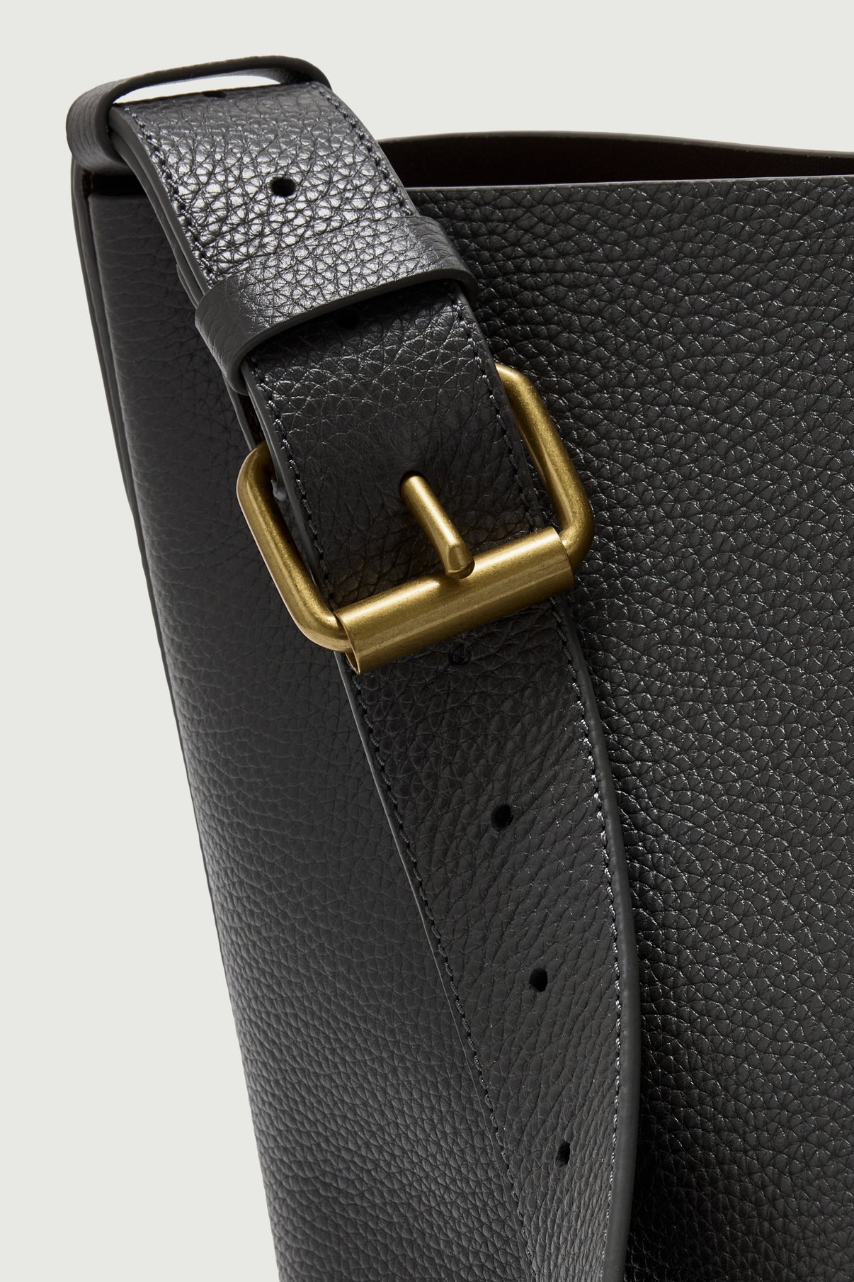 Tasche Saudade Mini - Stahl - Leder - Damen vue 3