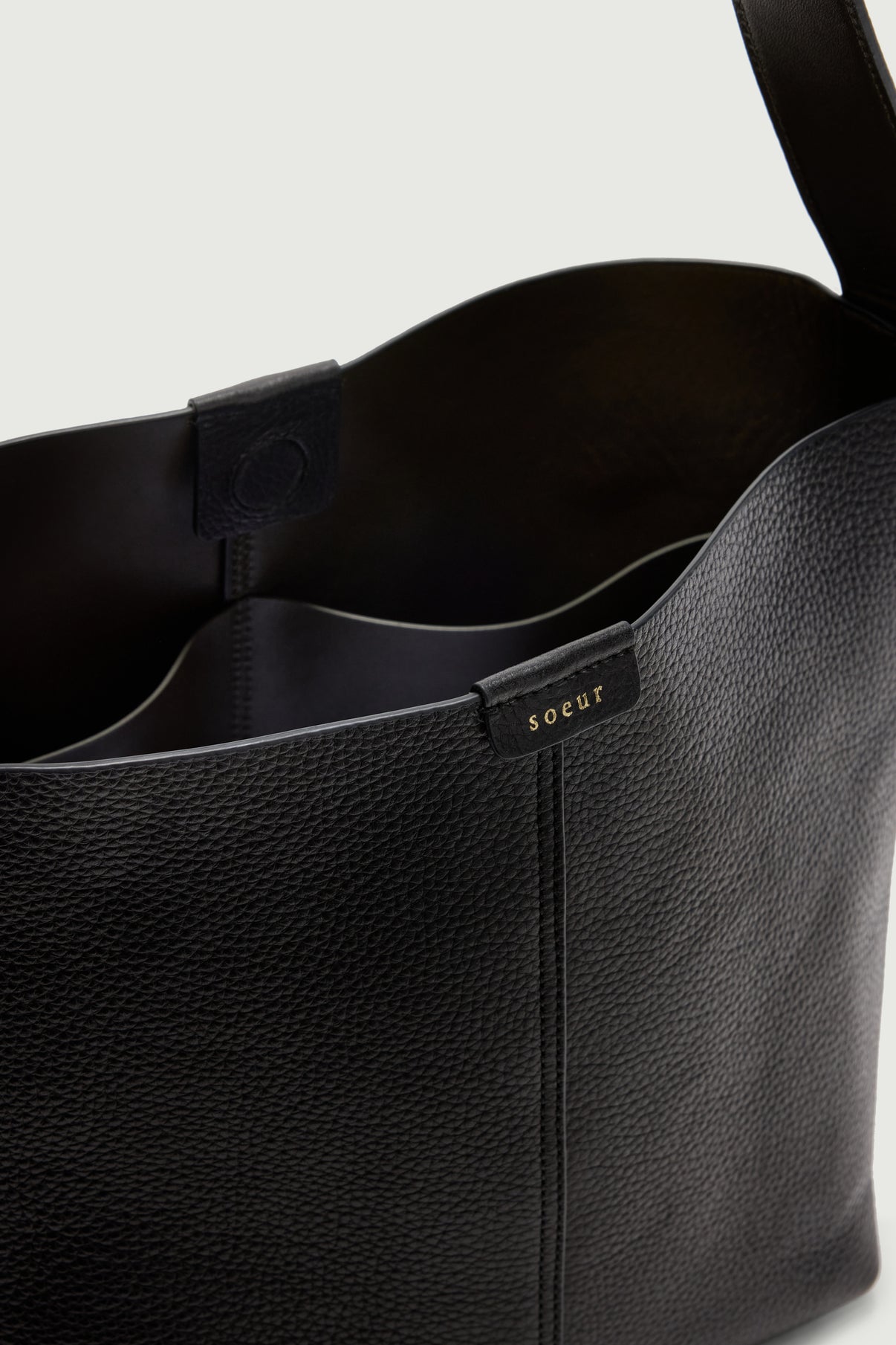 Sac Saudade Mini - Noir - Cuir - Femme vue 4