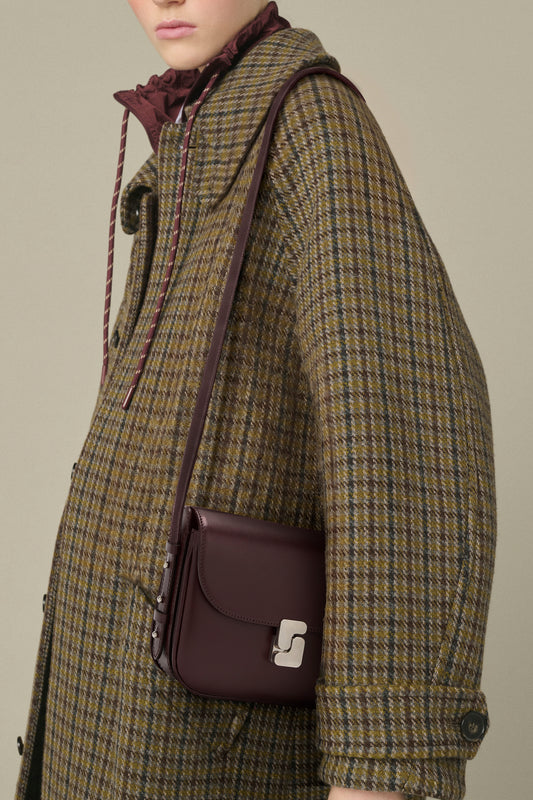 Borsa Bellissima Mini - Bordeaux in pelle box - Soeur