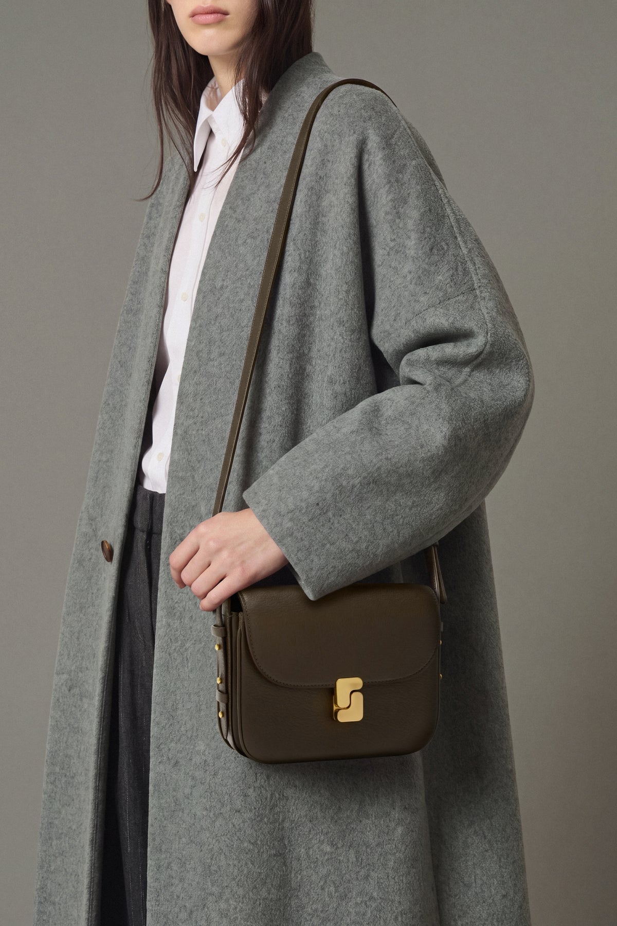 Tasche Bellissima Mini – Dunkelkhaki, Leder Graine – Soeur vue 2