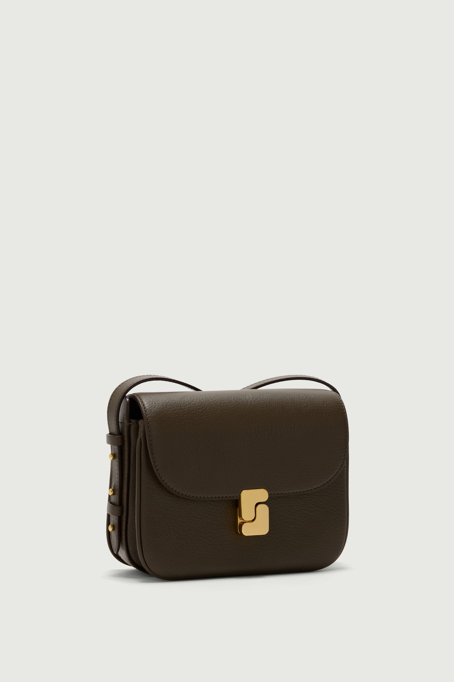 Borsa Bellissima Mini - Kaki Scuro - Pelle - Donna