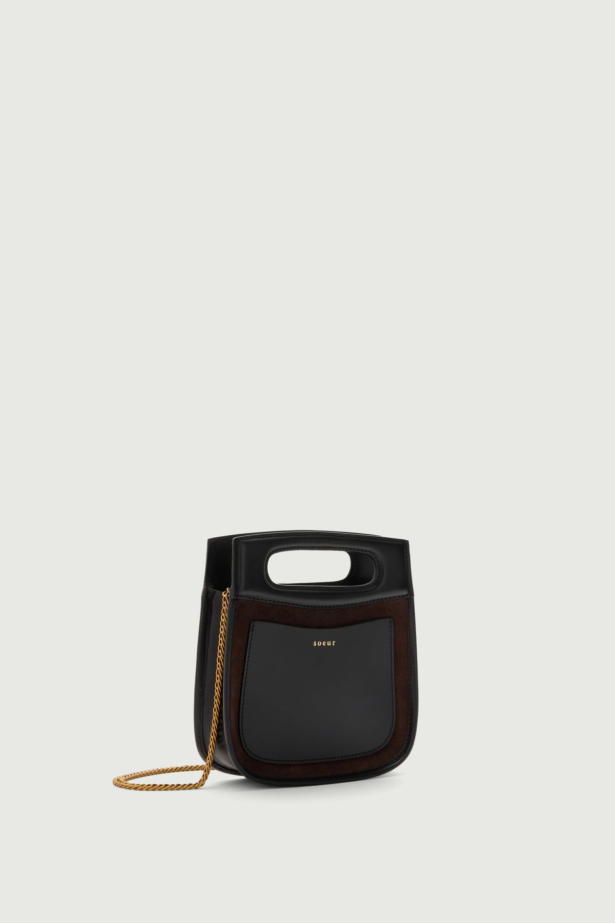 Sac Cheri Mini - Marron Foncé - Cuir - Femme vue 2
