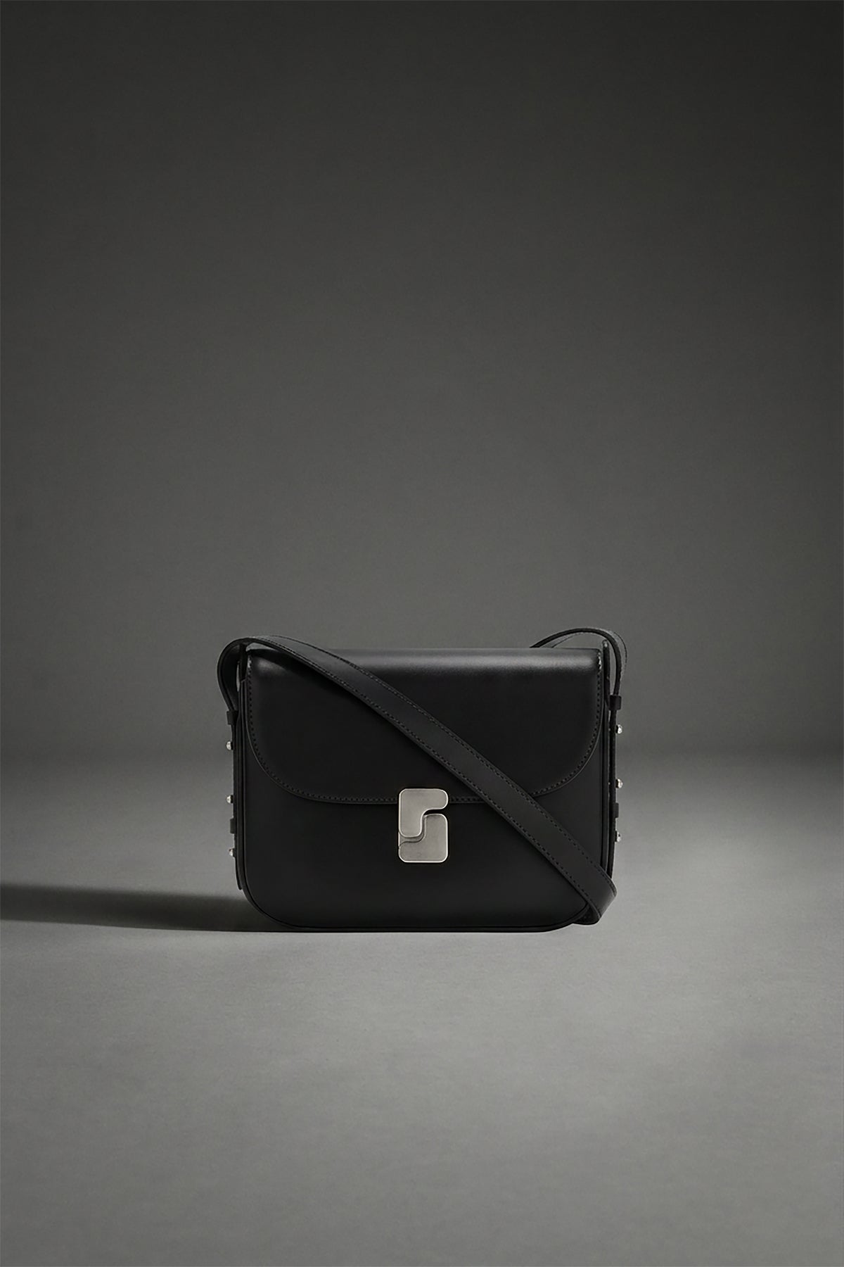 Tasche Bellissima Mini - Schwarz Boxleder S-Schließe - Soeur